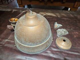 7312-l Golden Lighting Bartlett Pendant - Copper Patina Cp