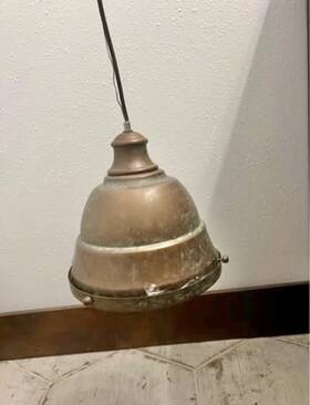 7312-s Golden Lighting Pendant - Copper Patina Cp