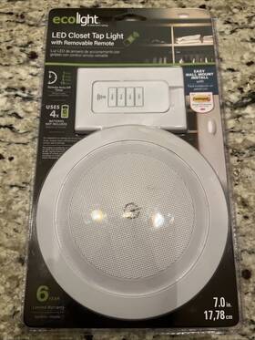 Bo1298-whg-07lfr-e Good Earth Battery Tap Light With Remote Switch Control Free And Fast Ship
