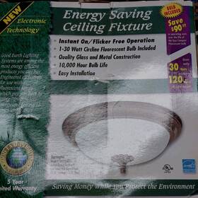 G4319-abz-1 Good Earth Lighting Energy Saving And Ceiling Fixture 15.25 Inch X 6.25 - 30 Watt
