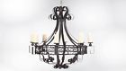 Ch-118 Gothic Fg-84 Chandelier Hand-crafted Iron Wrought 42-