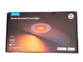B601d1c3 Govee Smart 6 Inch Can Light Recessed Downlight 11w 800lm Set Of 4 2700-6500k