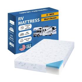 Rvg8g-5 Greaton Rvg8g-5/0-sq 8-inch High-density Cooling Gel Memory Foam Rv Mattress Replacement