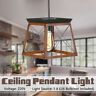 Gtg7538486 Square Iron Pendant Light Industrial Style Ceiling Lamp 9394807830801