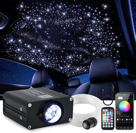 Guangzhou Qijing Lighting Technology Co. Ltd. Qj-l016-t 16w Car Home Starlight Headliner Kit Twinkle And Sound Activate Rgbw Fiber Optic