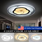 Gym882982 Unbranded Led Modern Round Flower Acrylic Ceiling Light Bed Living