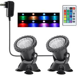 68cj2 Gzkanful Pond Lights Underwater Fountain Color Changing Spotlight Rgb Dimmable