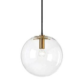 Goldszj-30  H Xd Global Spherical Led Pendant Light 30cm Clear Glass Ceiling Gold E27