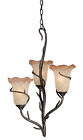H0024 Light Ceiling Fixture Mini Chandelier 3 Vaxcel Monterey Patina Autumn