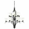 H0087 Vaxcel Lighting Darby Light Two Tier Chandelier With 884656730692