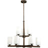 H0124 Vaxcel Glendale Light Inch Sienna Bronze Chandelier Ceiling 884656732146