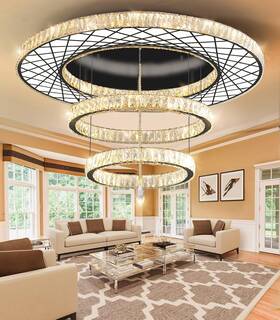 Mmq3831 Haixiang 48 Inch Large Size Glam Chandelier Crystal Ceiling Light For Living Room