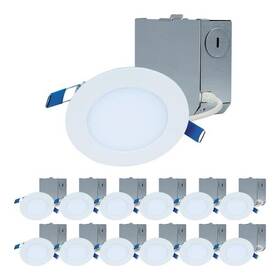 Halo 080083265510 4 In Led Ultra Thin Downlight 3000k Recessed Light 12 Pack