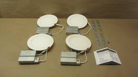 5cct Halo 080083301904 Hlbph 6 Inch Canless Led Downlight With Smooth Lens Selectable 1000 Lumens