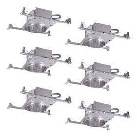 Halo 080083609246 6 Inch Aluminum Recessed Lighting Housing For New Construction 6-pack