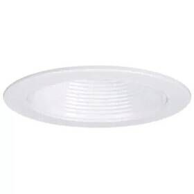 Halo 080083754472 E26 Series 6 Inch White Recessed Lighting Full Cone Baffle With Self Flanged