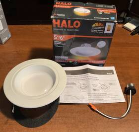 25892 Halo Rl56 Series 5/6-inch Recessed Led Retrofit Module. Selectable Cct Integrate