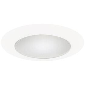 Halo 662400130383 6 Inch White Recessed Ceiling Light Albalite Glass Lens Trim