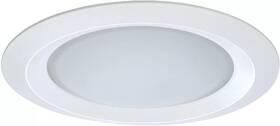 757664 Halo Recessed Lighting Self Flanged Shower Trim Frosted Glass Lens E26 5 Inch White