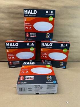 Bld6089swhr Halo Bld 6 Inch White Integrated Led Recessed Ceiling Mount Light Trim 4-pack