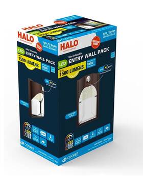 Ewp15fsdbz Halo 100w Led Bronze Dusk To Dawn Wall Pack Light Selectable Cct Up 5000k