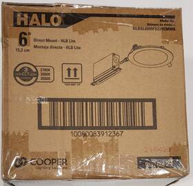 Hlbsl6099fs231emwr Halo Hlbsl 6 Inch Color Selectable Recessed Led Kit Case Of 4