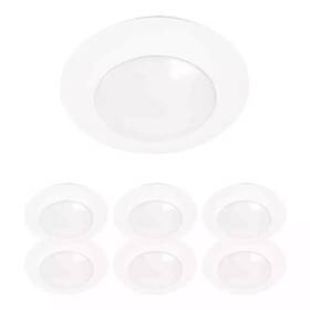 Hlce609930-6p-ca-2 Halo Hlce 6 Inch 3000k Integrated Led Recessed Light Trim 6-pack- Used