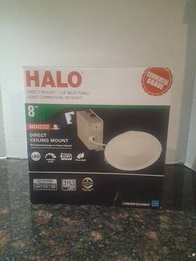 Lcr8509fse010mw Halo Lcr8 8 Inch Warm White Selectable Cct Led Recessed Retrofit