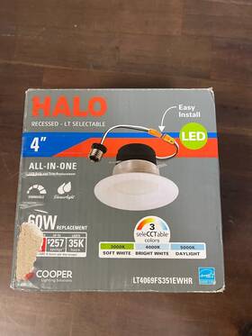 Lt4069fs351ewhr Halo 4 Led Retrofit Trim Recessed Missing Hardware