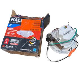 Ra4069s1ewhr-ca Halo Eaton Ra4 4 Inch Retrofit Led Recess Light Kit Tilting 5 Color