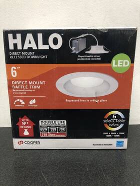 Rl6069s1ewhdmr Halo 6 Inch Canless Ic Rated Dimmable Led Recessed Light Kit