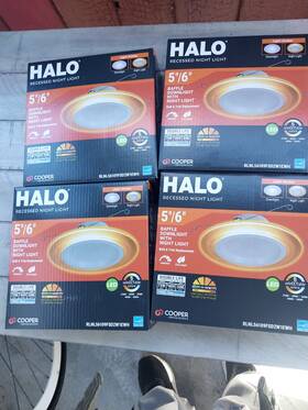 Rlnl56109fsd2w1ewh Halo 4 5/6 Inch 10.9-watt Rl Night Light Recessed Led Retrofit Module Downlight