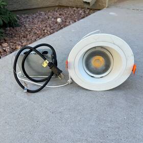 Rls6159fs1ewhdmr Halo Used - 6 Inch 2700k-5000k Led White Recessed Light Sloped Ceiling
