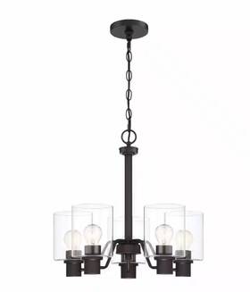Hb2588-34 Hampton Bay 046335066731 Lighting Castleford 5-light Satin Bronze Chandelier