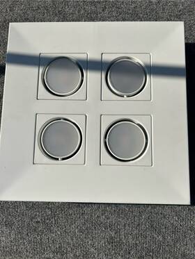 1001514666 Hampton Bay Integrated Led Flush Mount Directional Light White 4-light
