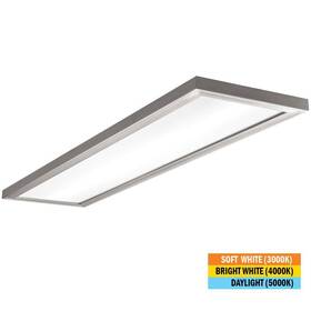 1003124384 Hampton Bay 48 Inch X 12 Low Profile Selectable Led Flush Mount Ceiling Flat Panel Nickel