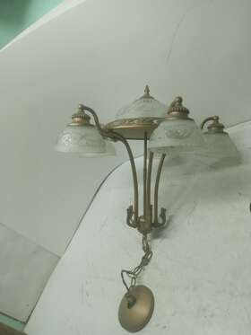 1005936238 Hampton Bay 6-light Bronze Chandelier With Clear Glass