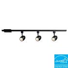 Hampton Bay 39.37 In. 3-light Black Led Dimmable Track Lighting Kit 16033kit-bk