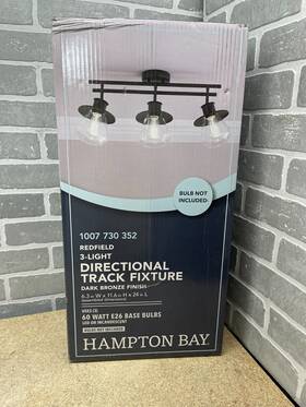 59745 Hampton Bay 3-light Dark Bronze/black Led Track Lighting Kit 1007 730 352