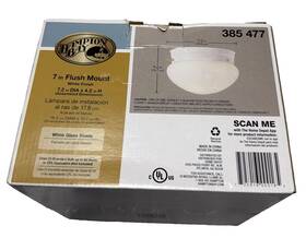 Hampton Bay 725916000165 Flush Mount Light Fixture Elements 385 477 New Free Ship