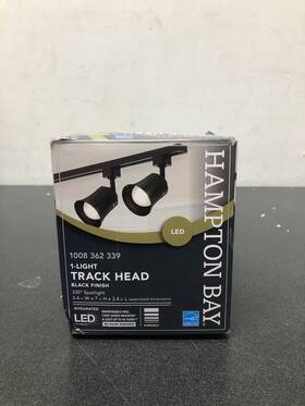 817740 Hampton Bay Flared Bell Black Integrated Led Linear Track Step Head