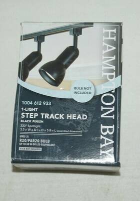 Hampton Bay 887480040197 1-light Black Integrated Led Linear Track Lighting Head 804729