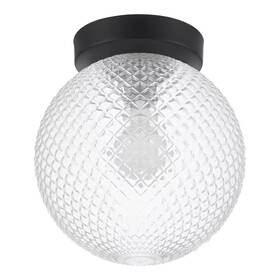 Hb-24137-004 Hampton Bay Walsh 8 Inch Single Light Flush Mount Prismatic Glass Shade 24137-004