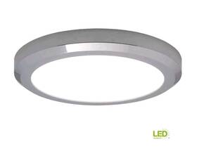 Hb1520l4-07 Hampton Bay 16 Inch 1-light Edge-lit Chrome Dimmable Led Flush Mount