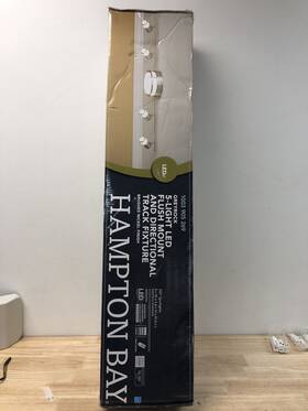 Hbtf1045r3a-35 Hampton Bay 3.44 Ft Greyrock 4-light Led Track Light Kit With Rotating Heads And F