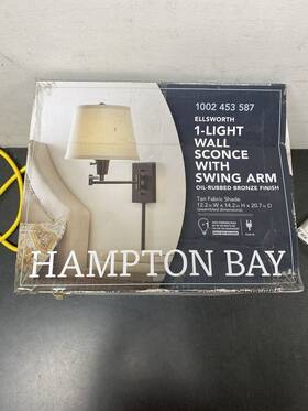 Hdp30115 Hampton Bay Ellsworth Swing Arm Wall Lamp Oil Rubbed Bronze