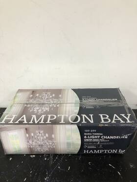 Hm-21022402 Hampton Bay Maria Theresa 6-light Chrome Acrylic Chandelier