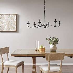 Hampton Hill 086569028907 Brighton Farmhouse Metal Rustic 6-light Chandelier - Traditional