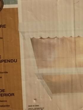 280706 Hampton Nay Bay White Exterior Ceiling Fixture New In Bow