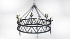 Ch-120 Hand-crafted Iron 54- Gothic Wrought Fg-85 Chandelier